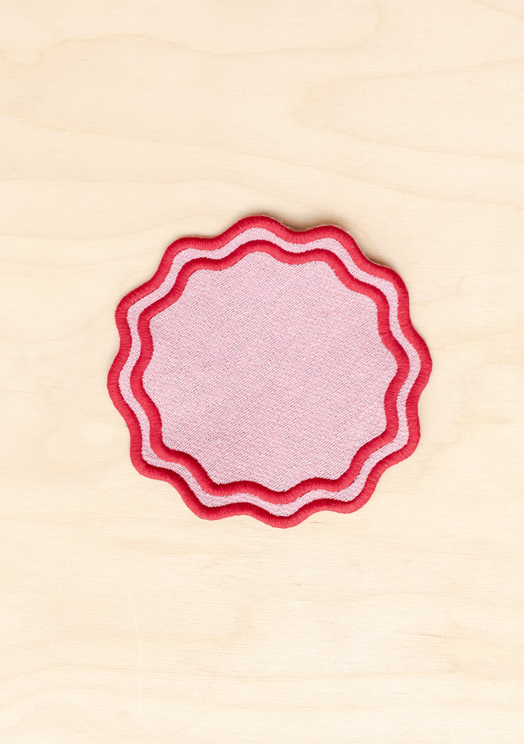 Pink Cotton Coasters Set of 2