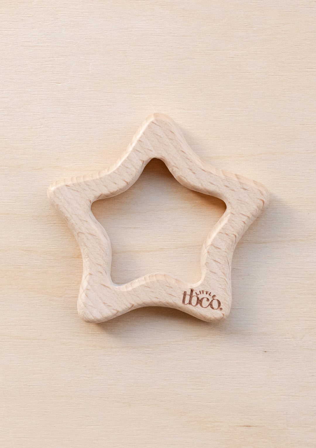 Organic Wooden Star Teether