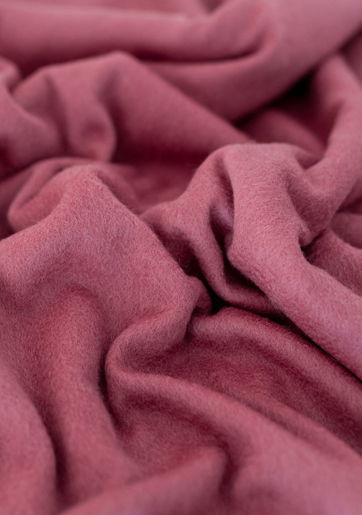 Lambswool Blanket Scarf in Rose