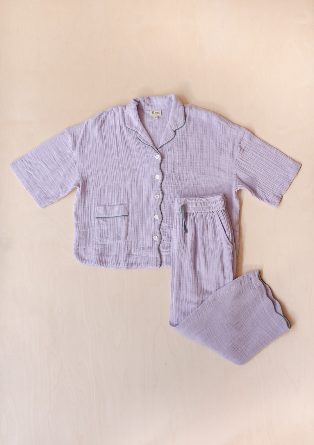 Cotton Pyjamas in Lilac