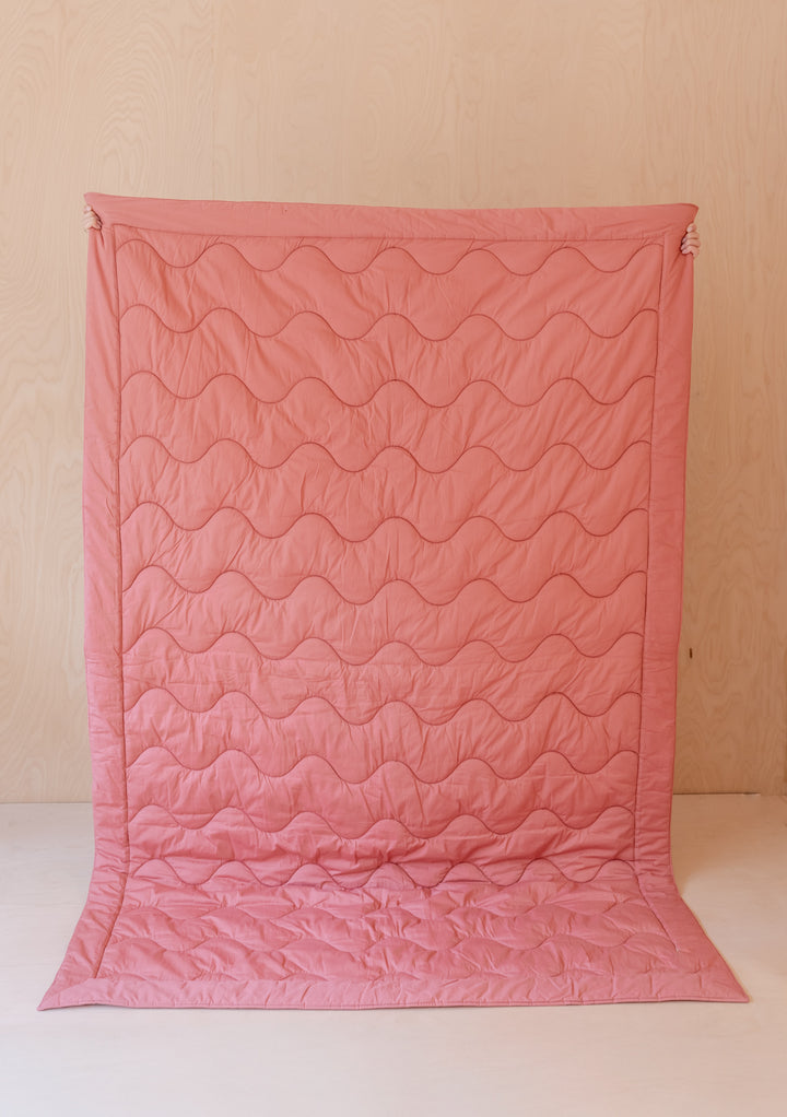 Quilted Cotton Throw in Flora