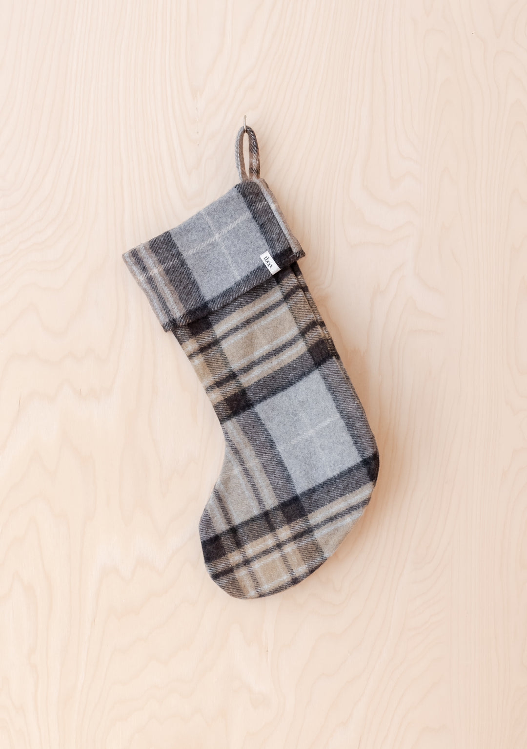 Recycled Wool Christmas Stocking in Mackellar Tartan