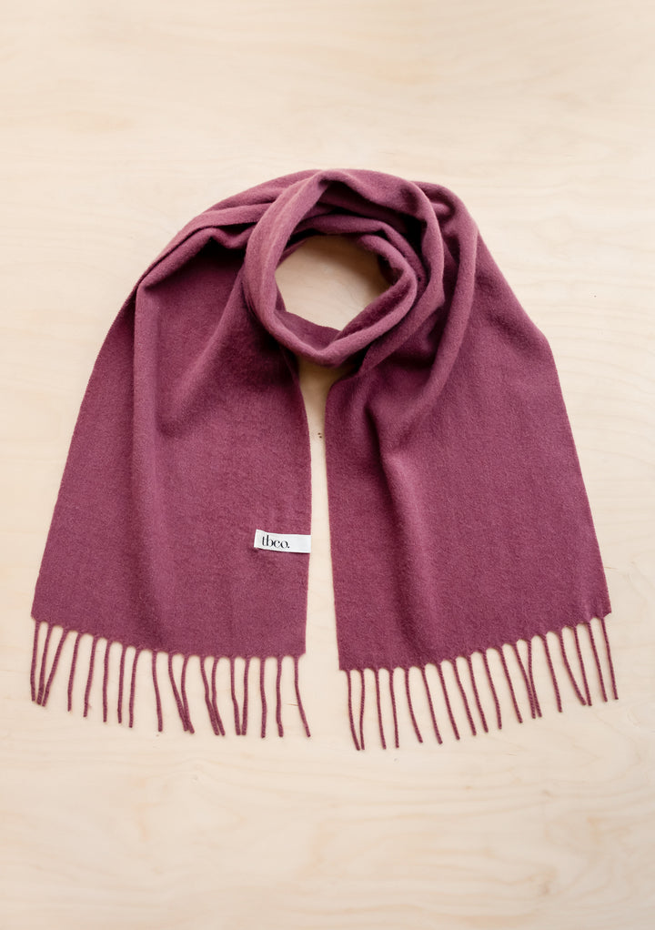 Lambswool Scarf in Mulberry