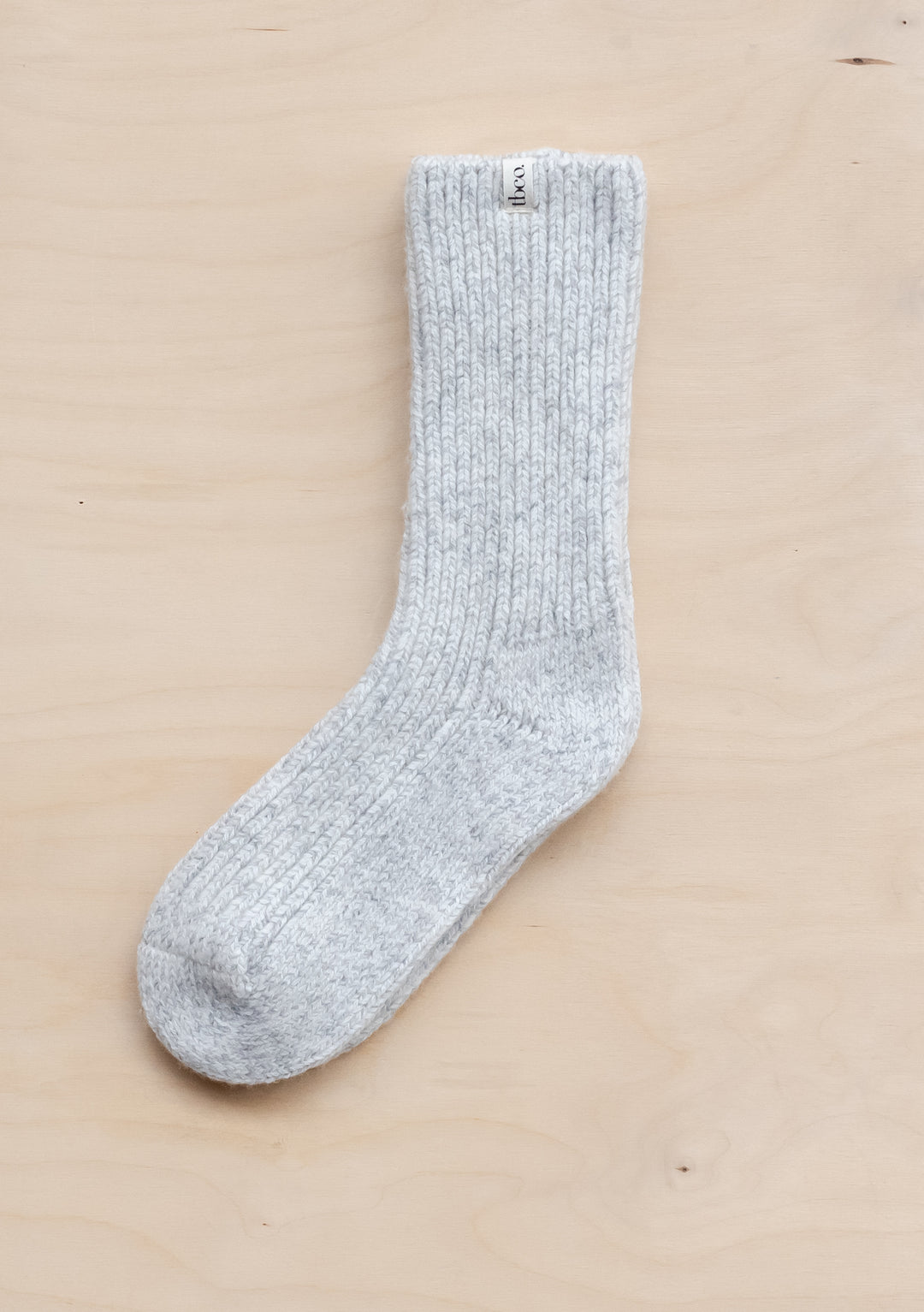 Chaussettes en cachemire et mérinos en gris moucheté