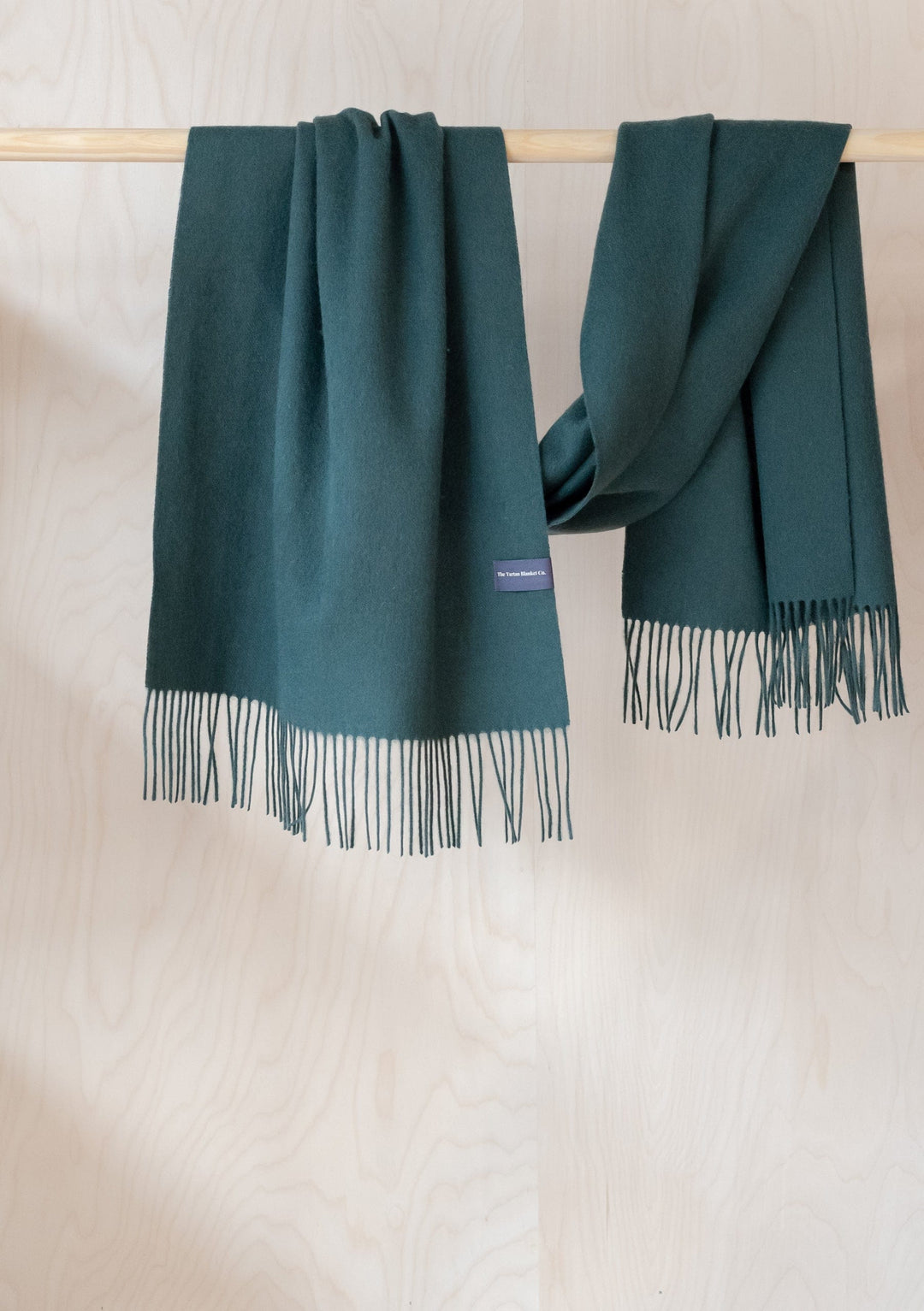 Lambswool Oversized Scarf in Forest