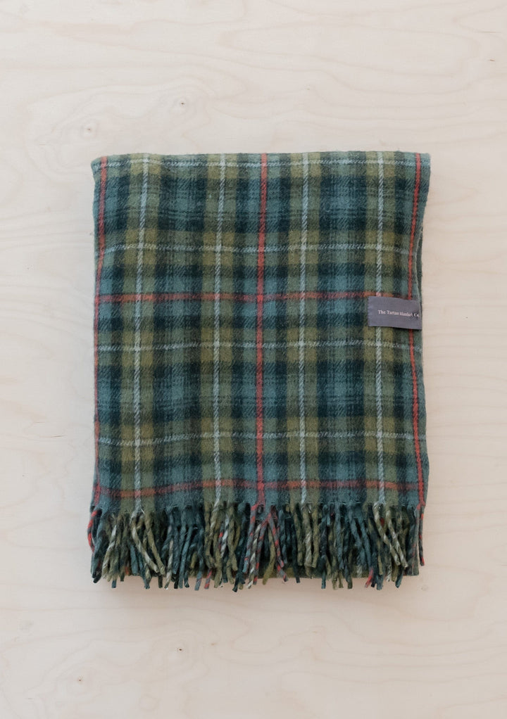 Recycled Wool Blanket in Mackenzie Weathered Tartan