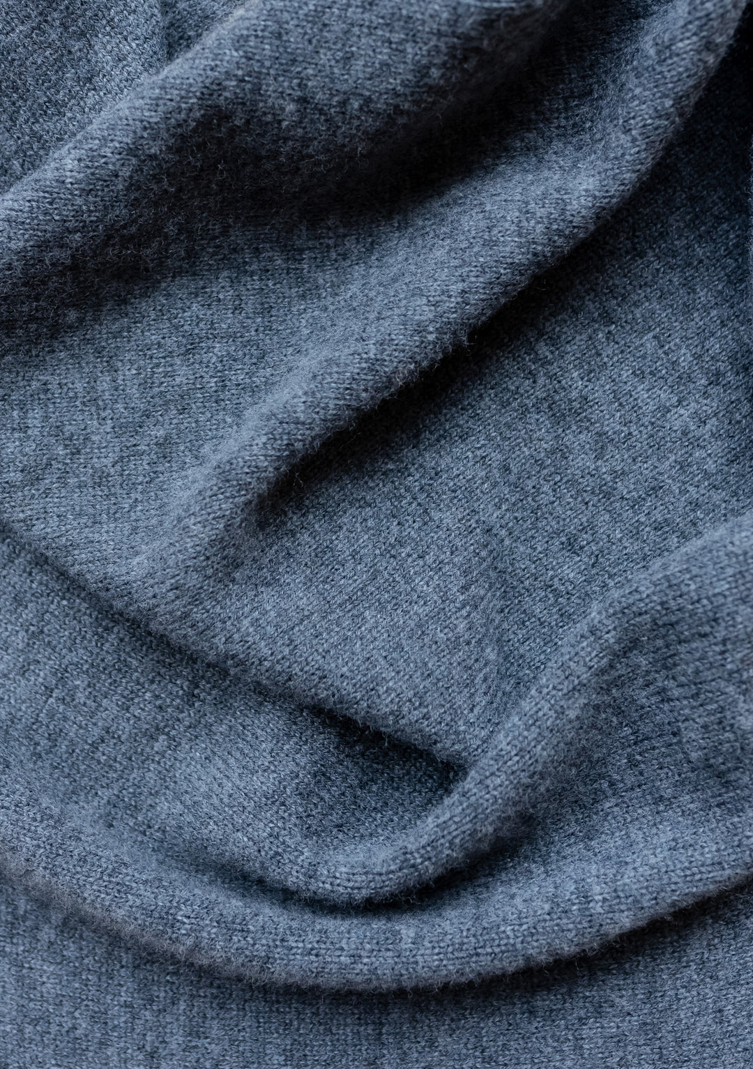 Large Merino Triangle Scarf in Charcoal